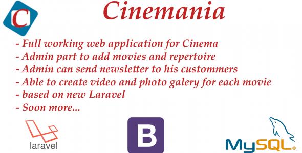Cinemania - web presentation for cinema